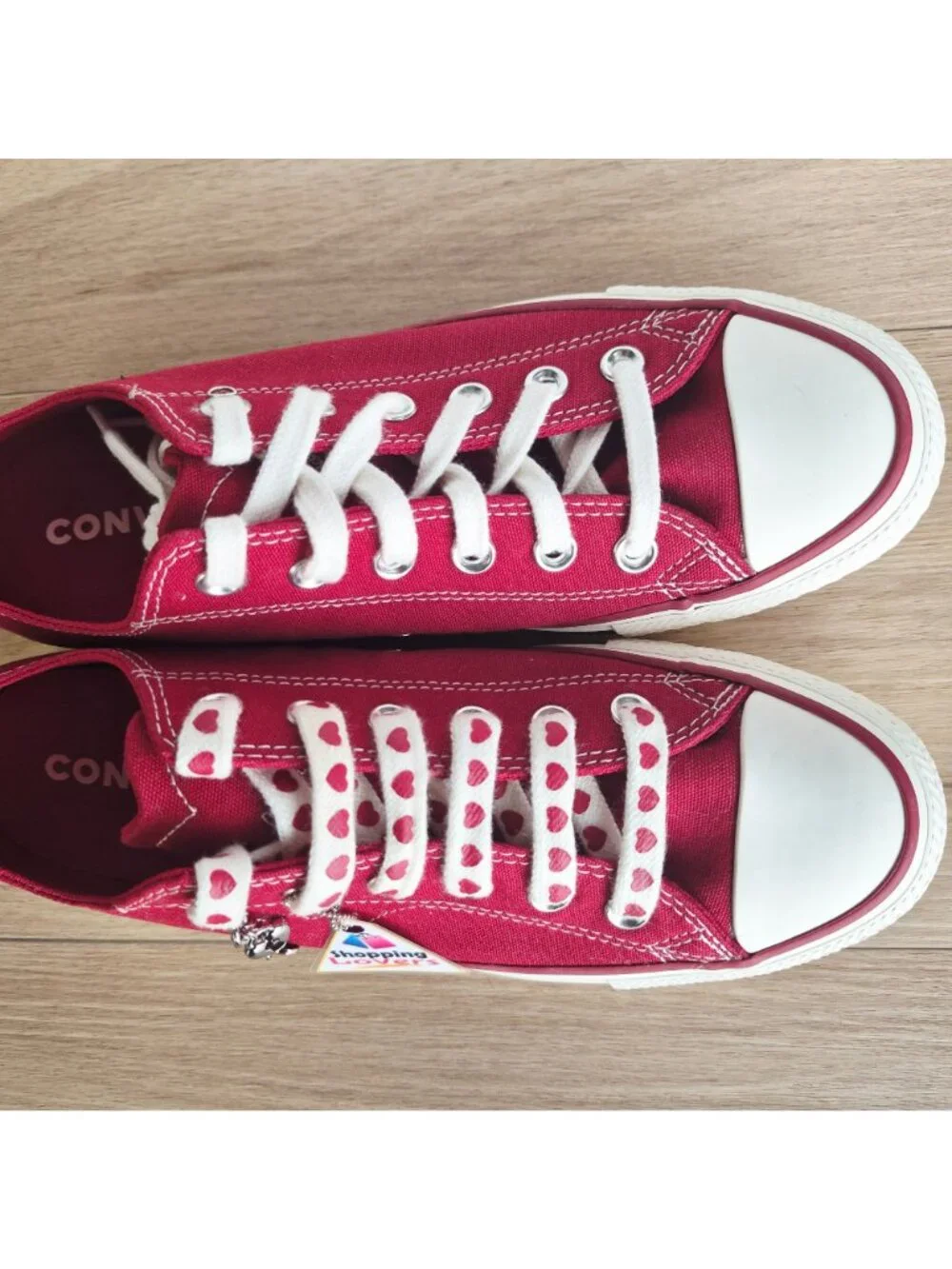 ⭐Converse Chuck Taylor Valentine's Day Low Sz 6 Womens shoes Sneaker Red A19057C - Picture 8 of 12